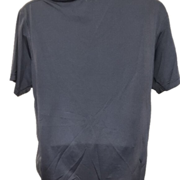 Roundtree & Yorke Sport XL Short Sleeve Navy Blue V-neck polyester Athletic Tee - Picture 6 of 9